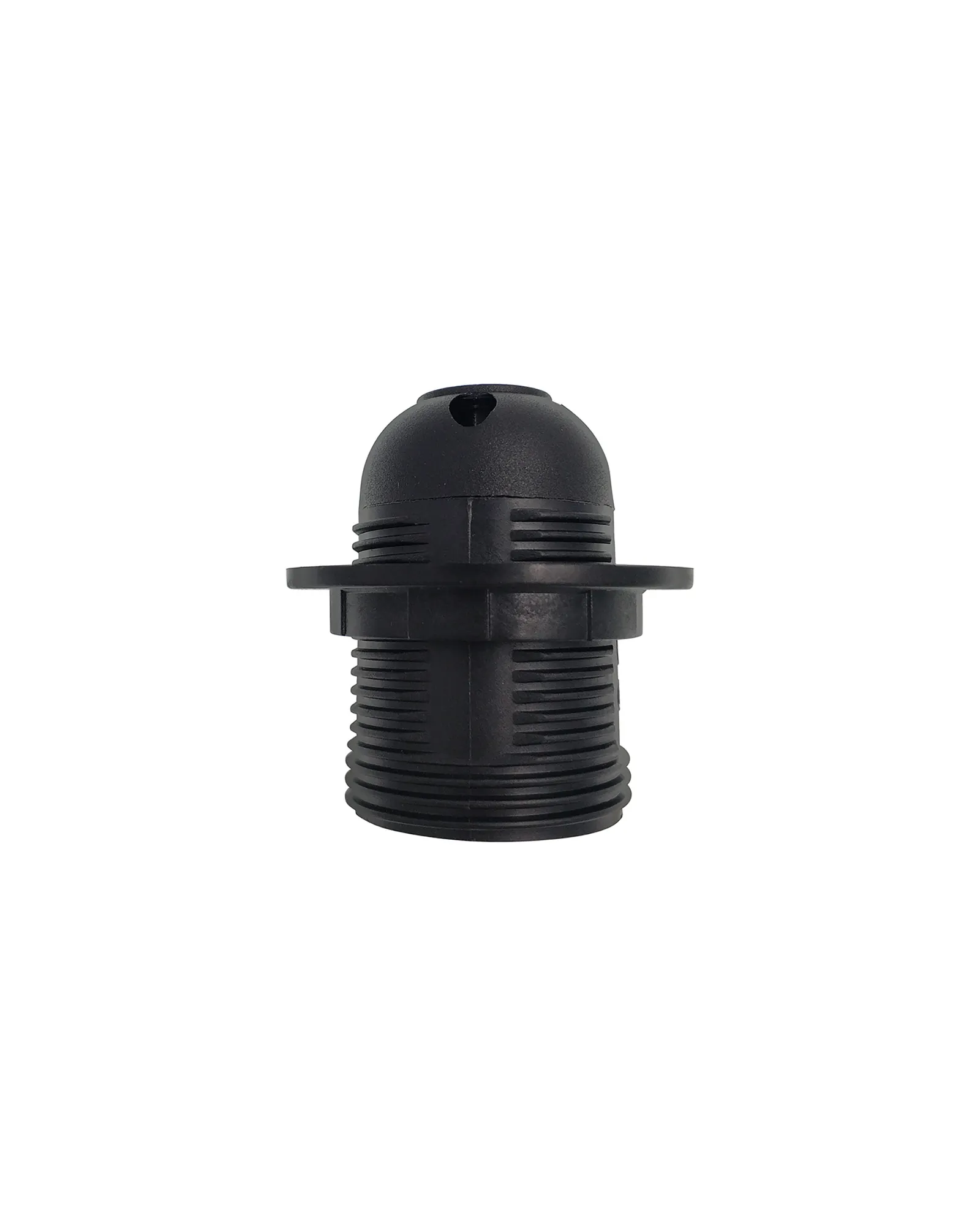D0486  Additions E27 Lampholder With Shade Ring Black